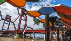 Warna-warni Dermaga 7 Ulu PalembangJadi Destinasi Wisata Sungai Musi 