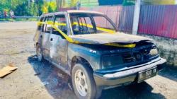 Mobil Escudo Terbakar di Parkiran Musala Dekat SPBU Aceh Barat