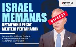 Infografis Netanyahu Pecat Menteri Pertahanan Israel