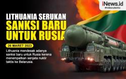 Infografis Lithuania Serukan Sanksi Baru untuk Rusia