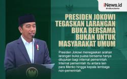 Infografis Presiden Jokowi Tegaskan Larangan Buka Bersama Bukan untuk Masyarakat Umum