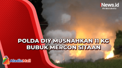Polda DIY Musnahkan 11 Kg Bubuk Mercon Sitaan dengan Metode Burning, Begini Prosesnya