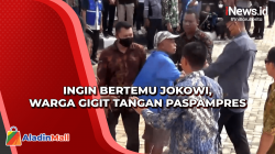 Detik-Detik Warga Maros Gigit Tangan Paspampres karena Ingin Bertemu Presiden Jokowi