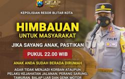 Marak Perang Sarung, Polres Blitar Minta Orang Tua Batasi Aktivitas Anak sampai Pukul 22.00 WIB