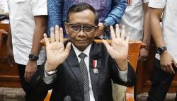 Ekspresi Mahfud MD Jelaskan Temuan Transaksi Janggal Rp349 Triliun