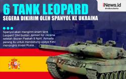 Infografiis Spanyol Kirim 6 Tank Leopard ke Ukraina setelah Paskah 