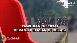 2 Kelompok Remaja Terlibat Tawuran Disertai Perang Petasan di Bekasi