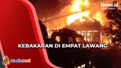 Jelang Sahur, Permukiman Padat Penduduk di Empat Lawang Terbakar<