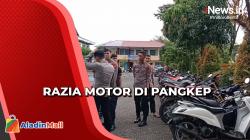 Polisi Jaring Puluhan Motor Knalpot Bising di Pangkep