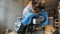 Melihat Instalasi Konversi Motor BBM ke Listrik
