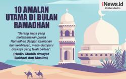Infografis 10 Amalan Utama di Bulan Ramadhan