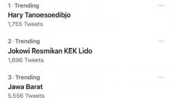 Hary Tanoesoedibjo dan Jokowi Resmikan KEK Lido Trending Topic di Twitter