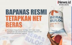 Infografis Bapanas Resmi Tetapkan HET Beras  