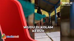Viral Warga Berwudu di Kolam Keruh di Garut