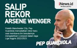 Infografis Pep Guardiola Salip Rekor Arsene Wenger usai Man City Tekuk Liverpool 4-1