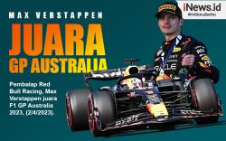 Infografis Max Verstappen Jadi Juara  F1 GP Australia 2023