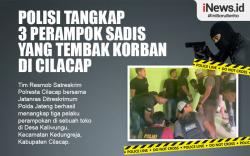 Infografis Polisi Tangkap 3 Perampok Sadis yang Tembak Korban di Cilacap