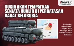 Infografis Rusia Akan Tempatkan Senjata Nuklir di Perbatasan Barat Belarusia