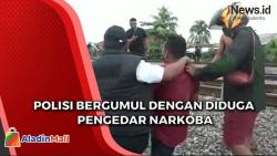 Polisi Bergumul dengan Diduga Pengedar, Gerebek Sarang Narkoba di Deli Serdang
