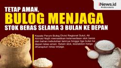 Infografis Bulog Menjaga Stok Beras Selama 3 Bulan ke Depan