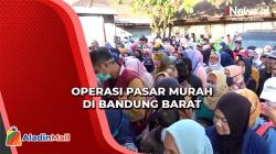 Emak-Emak Serbu Operasi Pasar Murah Ramadan di Bandung Barat<