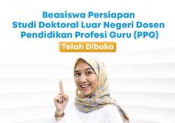 Beasiswa Persiapan Doktoral Luar Negeri untuk Dosen Pendidikan Profesi Guru Dibuka! Ini Syaratnya
