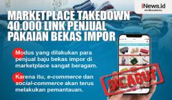 Infografis Marketplace Takedown 40.000 Link Penjual Pakaian Bekas Impor