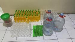 Polsek Pleret Bongkar Rumah Produksi Miras Oplosan, Amankan Ratusan Botol 