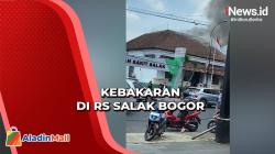 Kebakaran RS Salak Bogor, Petugas Berjibaku Padamkan Api