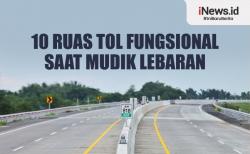 Infografis 10 Ruas Tol Fungsional saat Mudik Lebaran