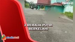 Viral 2 Remaja Putri Berkelahi di Lapangan Bungo Jambi