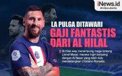 Infografis Messi Ditawari Gaji Fantastis dari Al Hilal