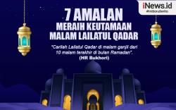 Infografis 7 Amalan Meraih Keutamaan Malam Lailatul Qadar