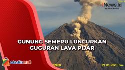 Gunung Semeru Kembali Luncurkan Guguran Lava Pijar