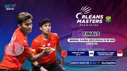 Gratis! Ini Link Live Streaming Final Orleans Masters 2023 Bagas/Fikri Vs China