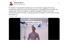 Viral Suara Merdu Mengaji Polisi asal Aceh, Mahfud MD sampai Beri Pujian