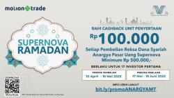  Promo Supernova Ramadan Investasi Reksa Dana Syariah Berhadiah Cashback Rp100.000 di MotionTrade 