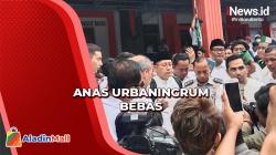 Anas Urbaningrum Resmi Bebas dari Lapas Sukamiskin<