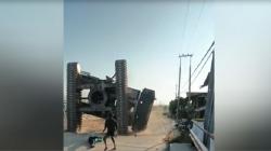 Crane Roboh di Lokasi Pembangunan Jembatan, Operator Luka Parah usai Terlempar