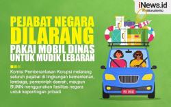 Infografis Pejabat Negara Dilarang Pakai Mobil Dinas untuk Mudik Lebaran