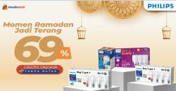 Terangi Rumahmu Bersama Philips, Ada Diskon s.d 69% + Gratis Ongkir di AladinMall!