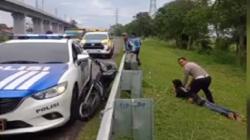 Viral Pemotor Masuk Tol Purbaleunyi Bandung, Tak Berhenti meski Disetop Polisi<