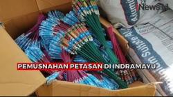 Jelang Lebaran, Polres Indramayu Musnahkan 1,5 Juta Butir Petasan <