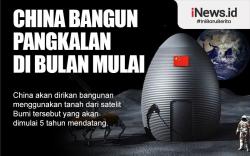 Infografis China Bakal Bangun Pangkalan di Bulan