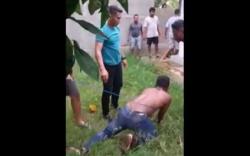 Viral Pemuda Mabuk Adang Mobil Kapolres Nagekeo, Polisi Ikat Pelaku Pakai Tali Jemuran