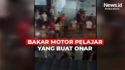 Bikin Rusuh di Pemukiman Warga Medan, Motor Pelajar Dibakar