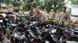  Bubarkan Balap Liar, Polres Demak Amankan Puluhan Motor