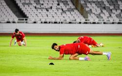 Latihan Timnas Lebanon Jelang Melawan Indonesia di Stadion GBK
