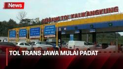 Volume Kendaraan Mudik di Tol Kalikangkung Naik Drastis