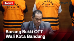OTT Wali Kota Bandung, KPK Sita  Uang dan Sepatu Mewah Senilai Total Rp924 Juta <